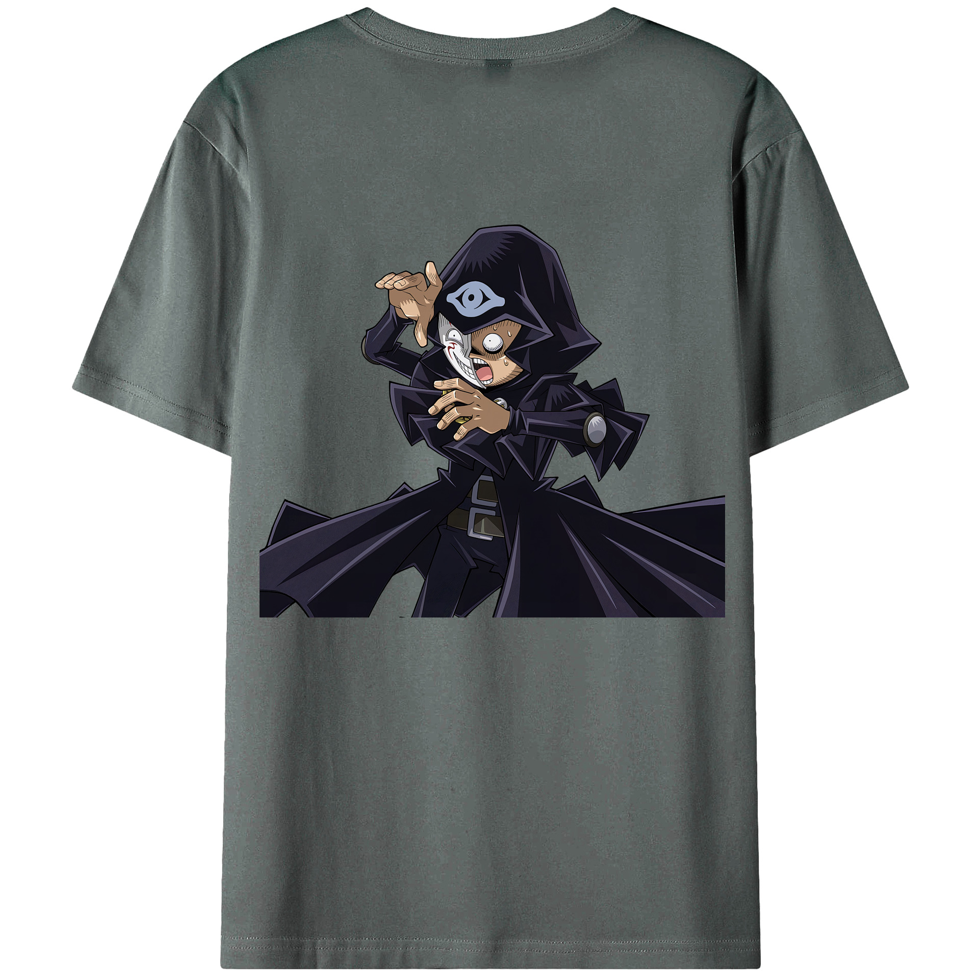 （画像用） 遊☆戯☆王 Yu-Gi-Oh! 綿100％ メンズ半袖Tシャツ（バックプリント） 通気性